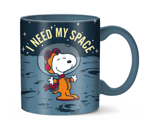Peanuts Need my Space 14oz Ceramic Mug