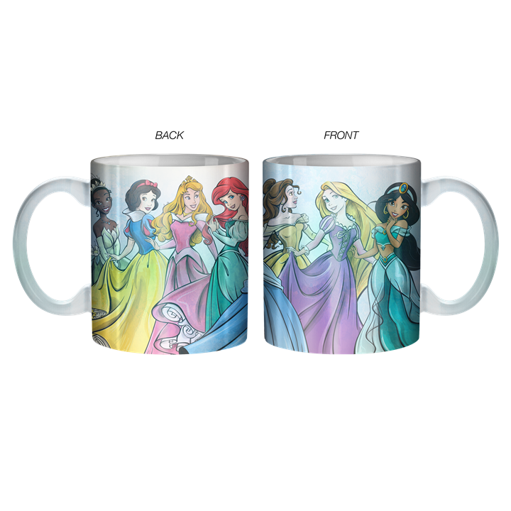 Disney Princess Group Pearlescent 14oz Ceramic Mug