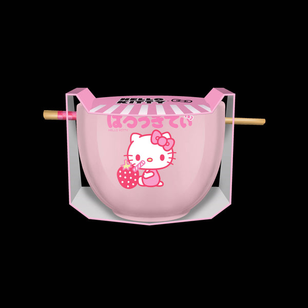 Hello Kitty Ramen Bowl with Chopsticks - Leo's Treasure Box
