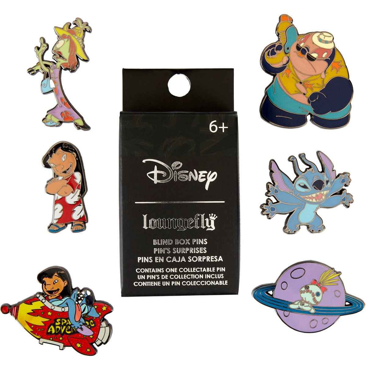 Lilo and Stitch Space Adventure Random Blind Box Enamel Pins