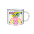 Care Bears “Positive Vibes” Glitter Ceramic Camper Mug Featuring Cheer Bear – 20oz - Leo&
